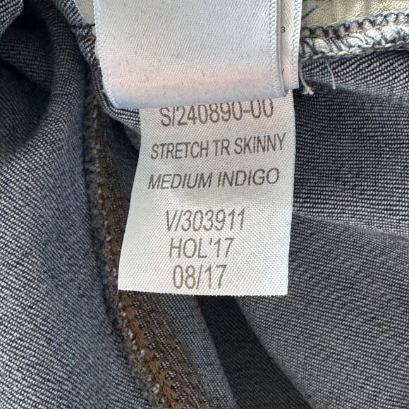 Gap SZ 28R True Skinny Jeans Low-Rise Stretch Pockets Medium Wash Blue Womens - Picture 11 of 11